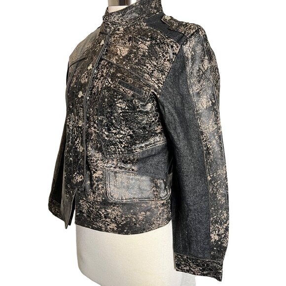 H & D Classic Leather Collection Women’s Large Motorcycle Jacket - Picture 2 of 16